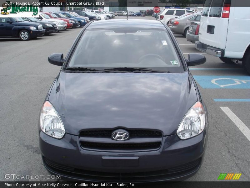 Charcoal Gray / Black 2007 Hyundai Accent GS Coupe