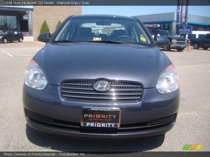 Charcoal Gray / Gray 2008 Hyundai Accent GLS Sedan