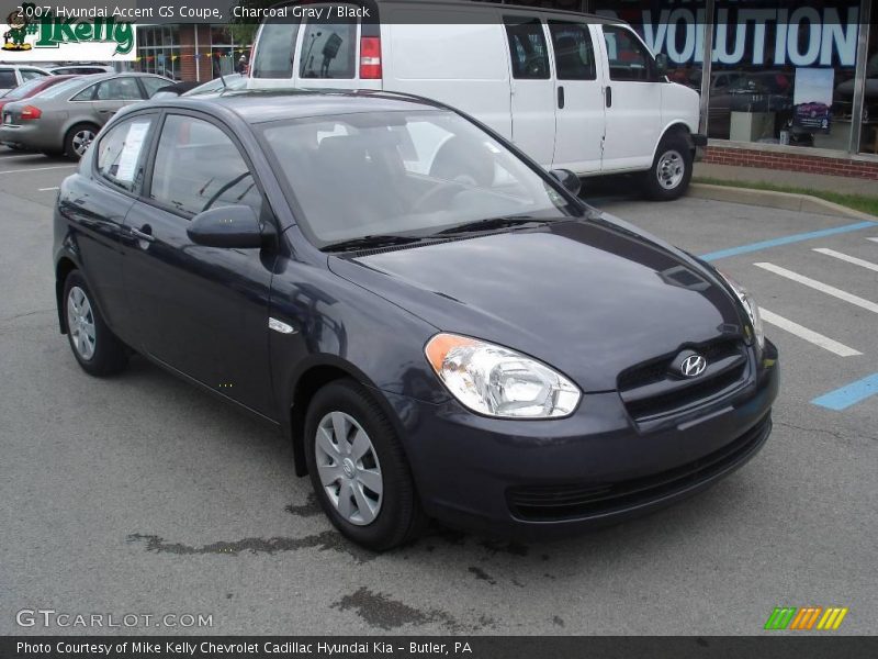 Charcoal Gray / Black 2007 Hyundai Accent GS Coupe