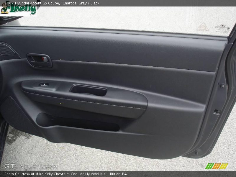 Charcoal Gray / Black 2007 Hyundai Accent GS Coupe