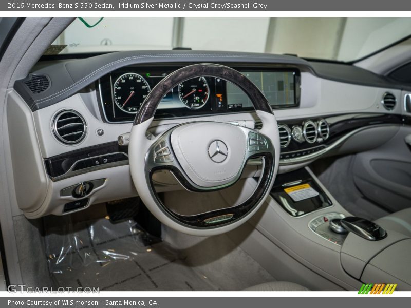 Iridium Silver Metallic / Crystal Grey/Seashell Grey 2016 Mercedes-Benz S 550 Sedan