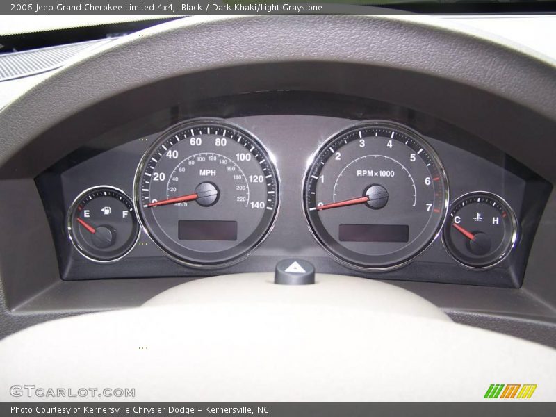 Black / Dark Khaki/Light Graystone 2006 Jeep Grand Cherokee Limited 4x4