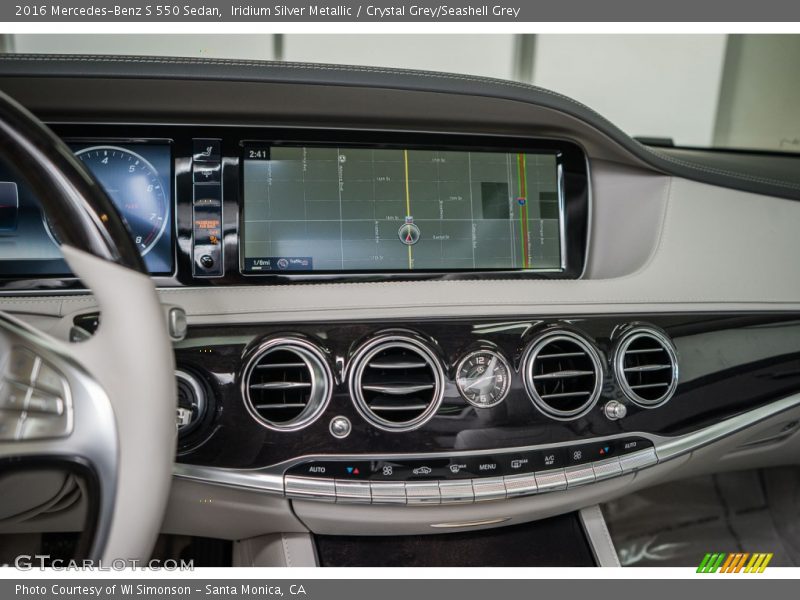 Iridium Silver Metallic / Crystal Grey/Seashell Grey 2016 Mercedes-Benz S 550 Sedan