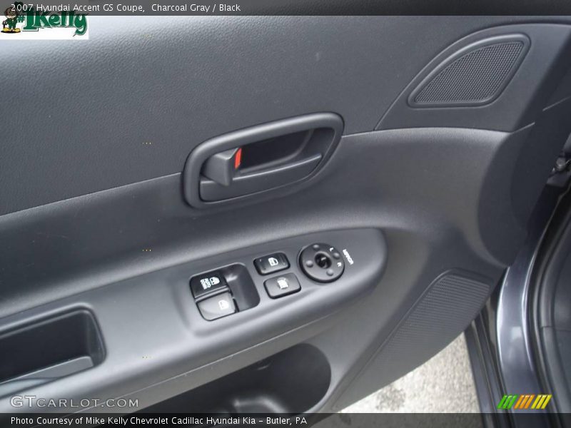Charcoal Gray / Black 2007 Hyundai Accent GS Coupe