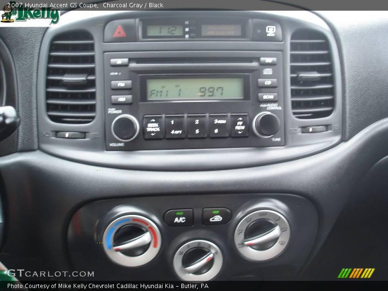 Charcoal Gray / Black 2007 Hyundai Accent GS Coupe