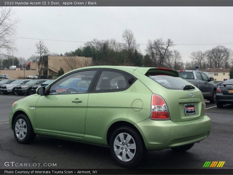 Apple Green / Black 2010 Hyundai Accent GS 3 Door