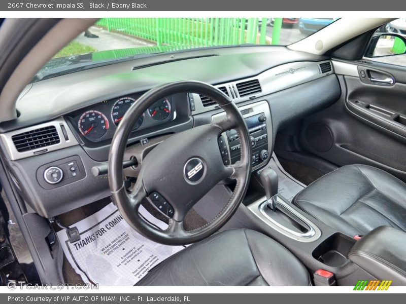  2007 Impala SS Ebony Black Interior