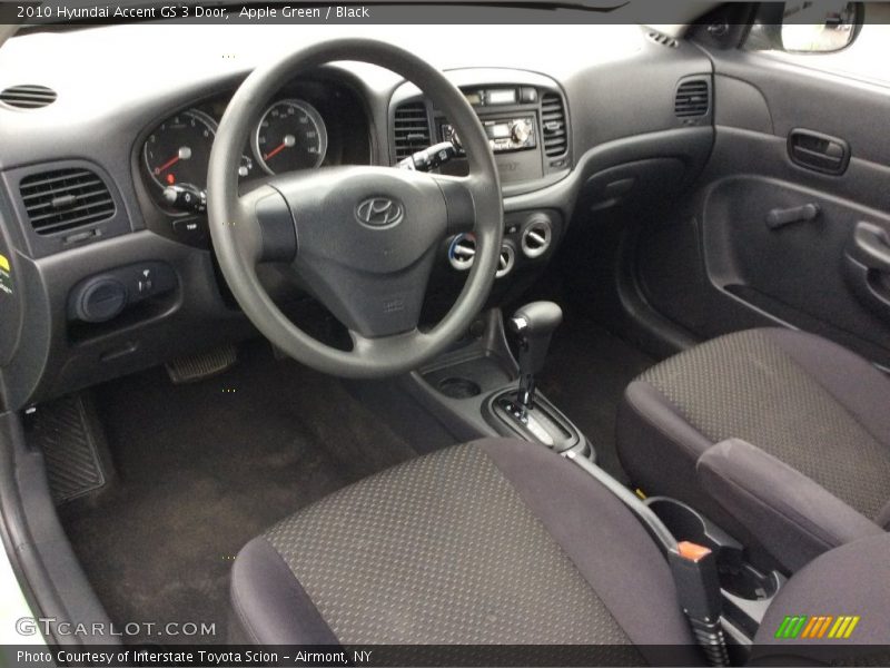 Apple Green / Black 2010 Hyundai Accent GS 3 Door