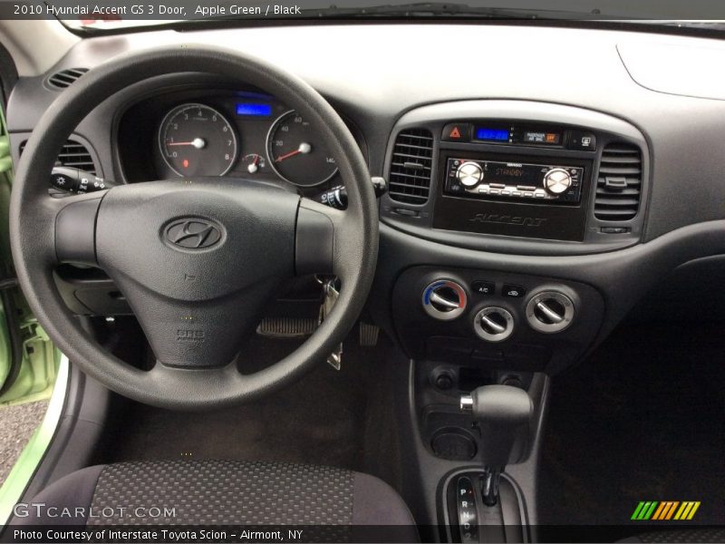 Apple Green / Black 2010 Hyundai Accent GS 3 Door
