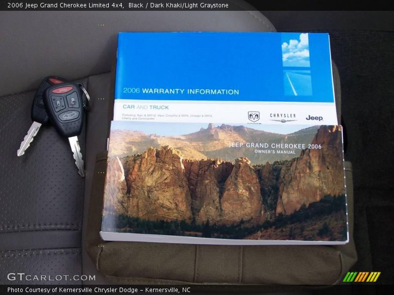 Black / Dark Khaki/Light Graystone 2006 Jeep Grand Cherokee Limited 4x4
