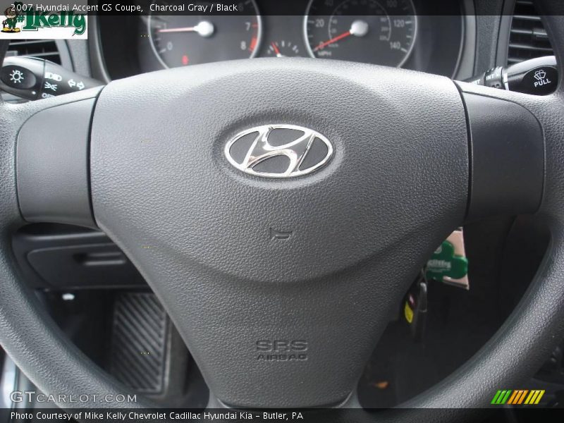 Charcoal Gray / Black 2007 Hyundai Accent GS Coupe