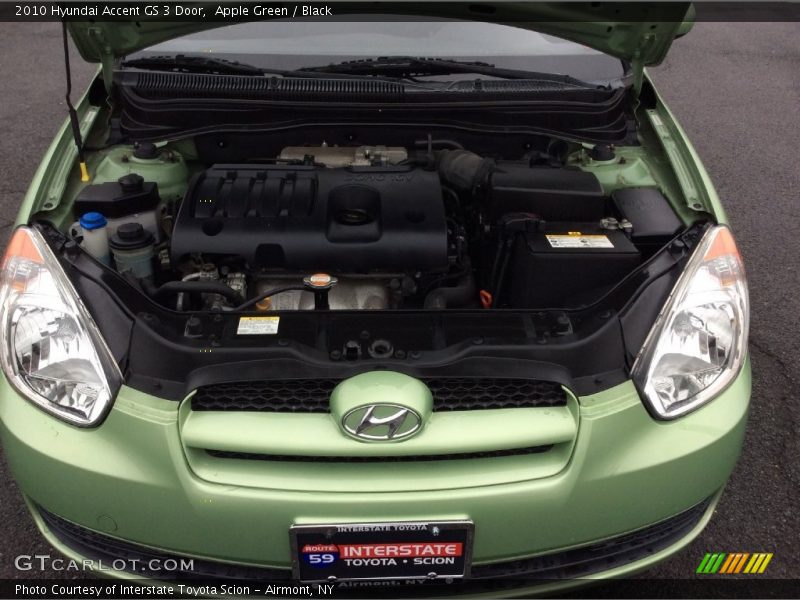 Apple Green / Black 2010 Hyundai Accent GS 3 Door
