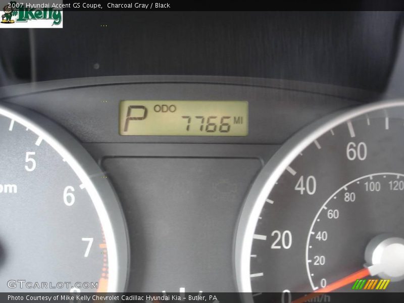 Charcoal Gray / Black 2007 Hyundai Accent GS Coupe