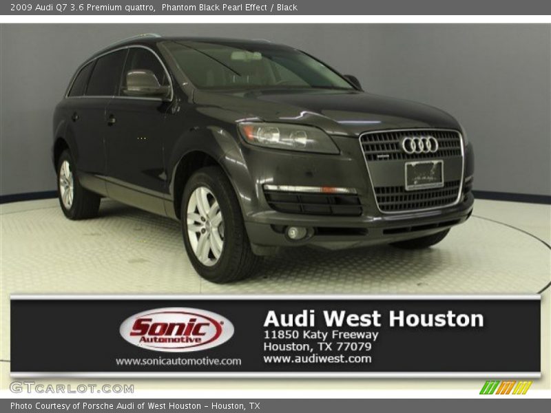 Phantom Black Pearl Effect / Black 2009 Audi Q7 3.6 Premium quattro