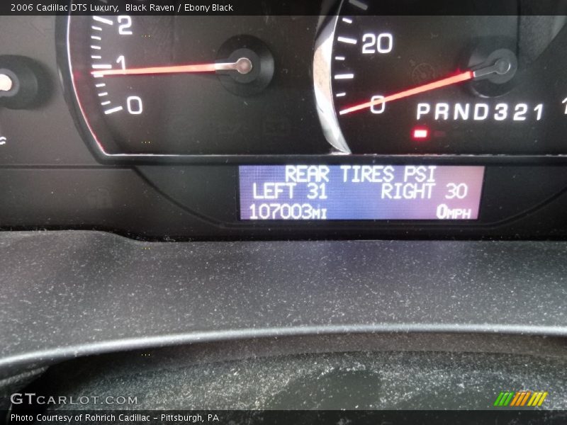 Black Raven / Ebony Black 2006 Cadillac DTS Luxury