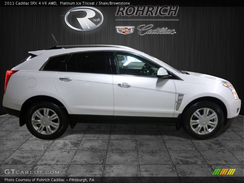 Platinum Ice Tricoat / Shale/Brownstone 2011 Cadillac SRX 4 V6 AWD