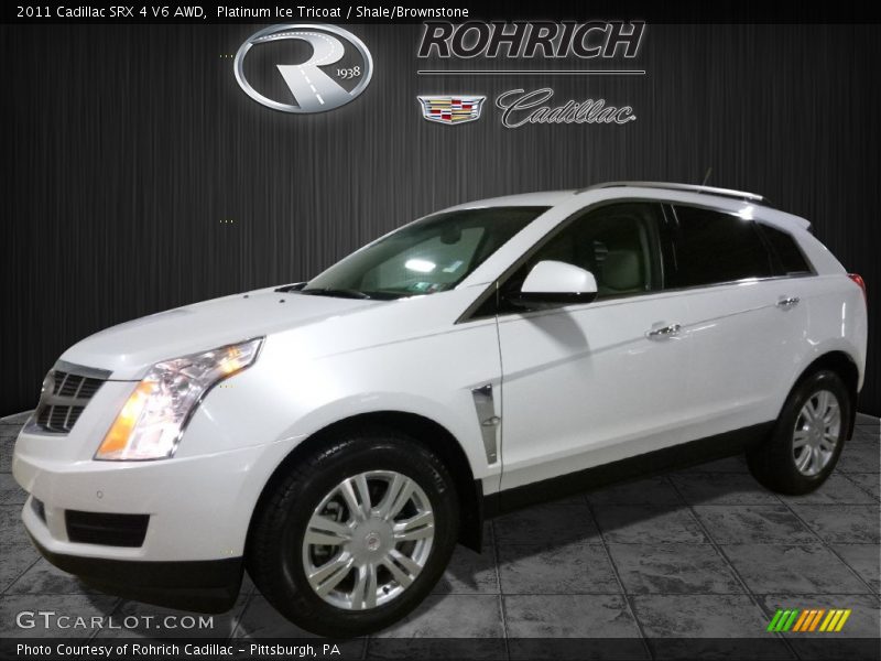 Platinum Ice Tricoat / Shale/Brownstone 2011 Cadillac SRX 4 V6 AWD
