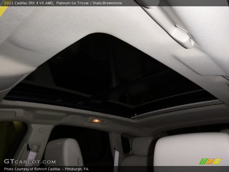 Platinum Ice Tricoat / Shale/Brownstone 2011 Cadillac SRX 4 V6 AWD