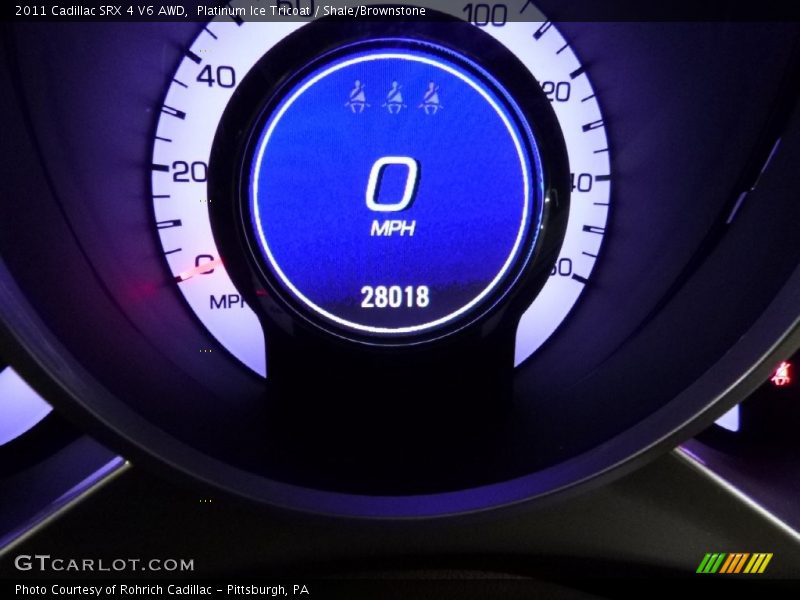 Platinum Ice Tricoat / Shale/Brownstone 2011 Cadillac SRX 4 V6 AWD