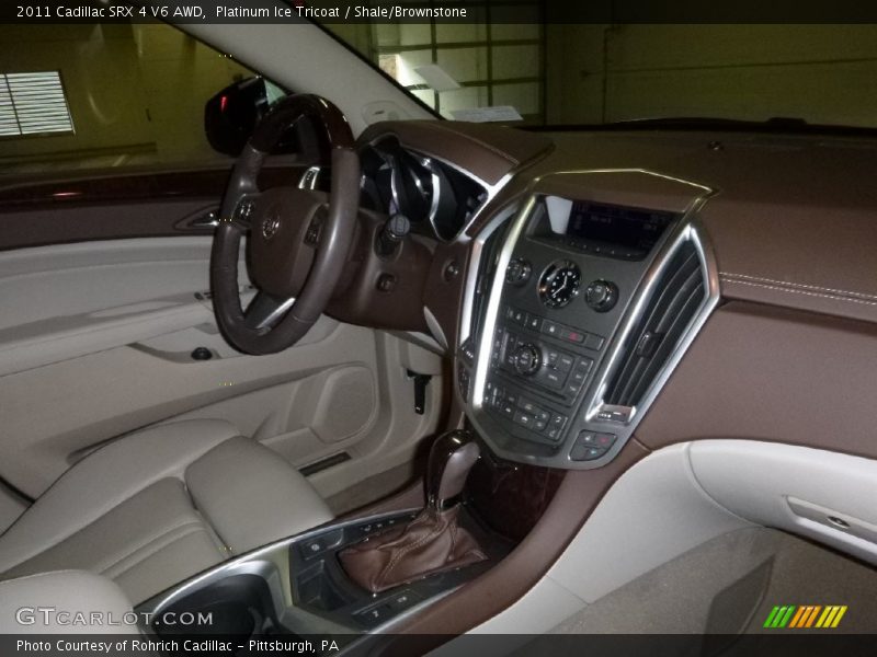 Platinum Ice Tricoat / Shale/Brownstone 2011 Cadillac SRX 4 V6 AWD