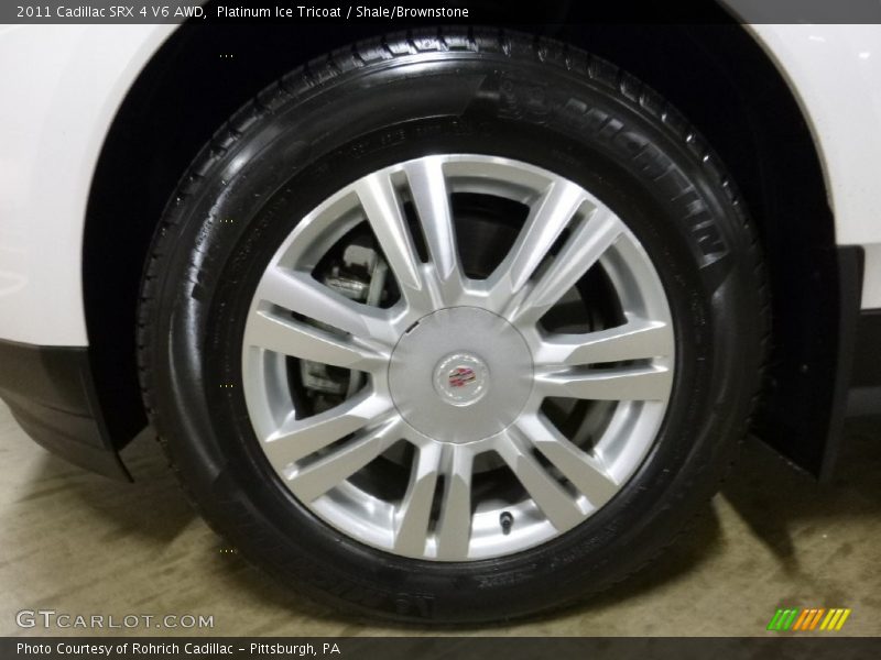 Platinum Ice Tricoat / Shale/Brownstone 2011 Cadillac SRX 4 V6 AWD