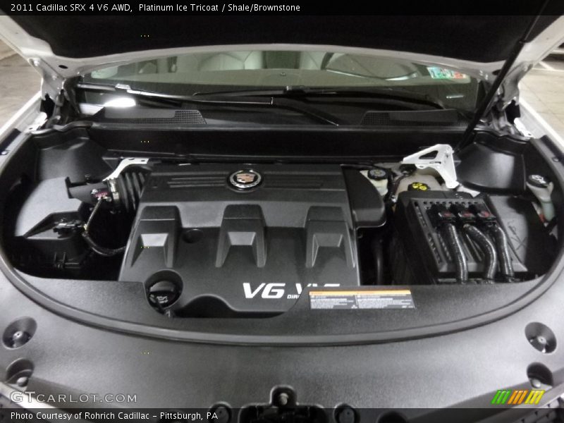 Platinum Ice Tricoat / Shale/Brownstone 2011 Cadillac SRX 4 V6 AWD