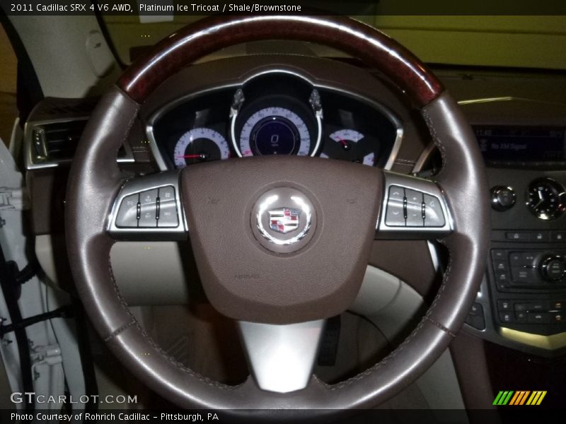 Platinum Ice Tricoat / Shale/Brownstone 2011 Cadillac SRX 4 V6 AWD