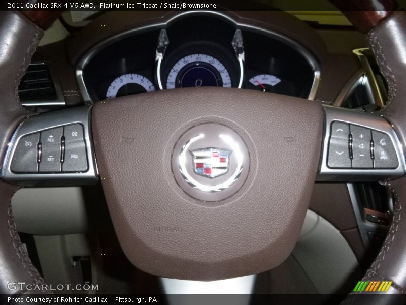 Platinum Ice Tricoat / Shale/Brownstone 2011 Cadillac SRX 4 V6 AWD