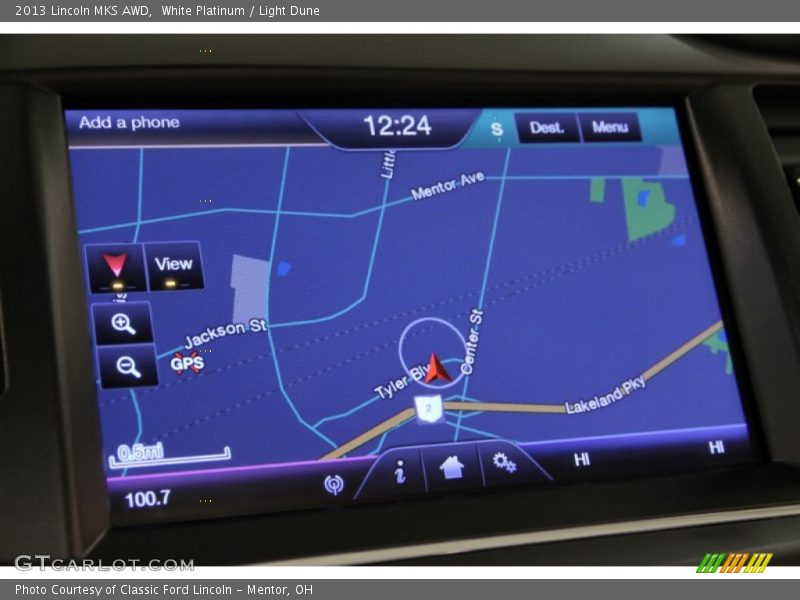 White Platinum / Light Dune 2013 Lincoln MKS AWD