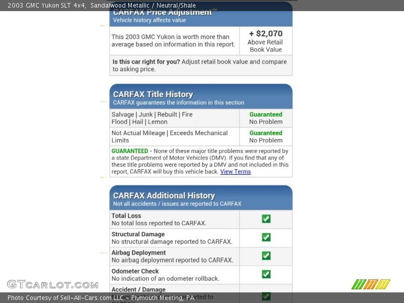 Sandalwood Metallic / Neutral/Shale 2003 GMC Yukon SLT 4x4