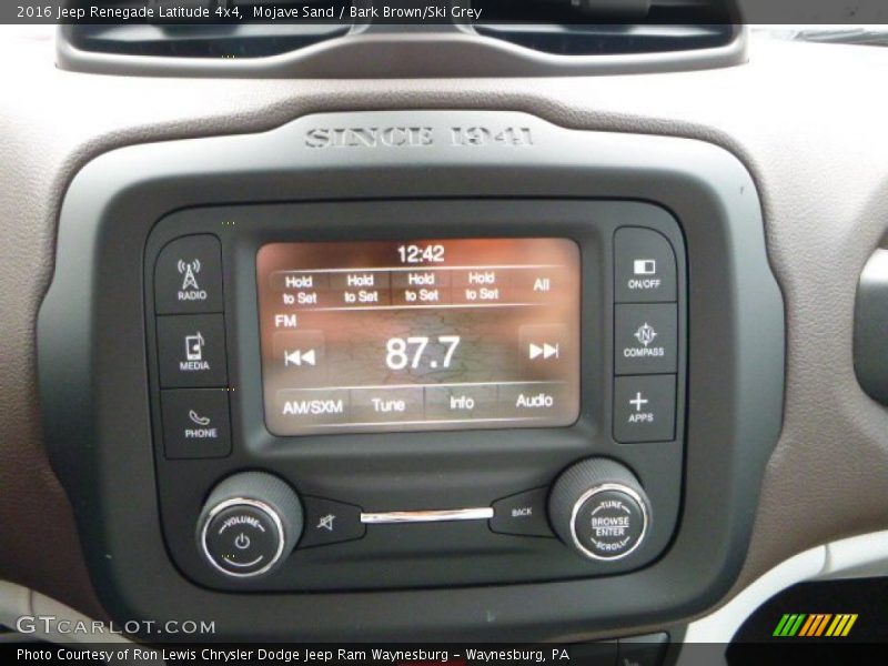 Mojave Sand / Bark Brown/Ski Grey 2016 Jeep Renegade Latitude 4x4