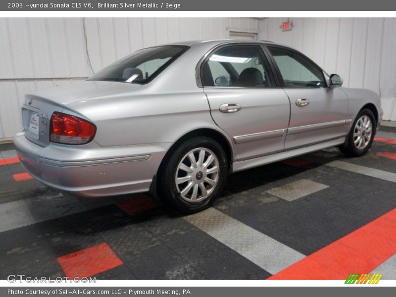 Brilliant Silver Metallic / Beige 2003 Hyundai Sonata GLS V6