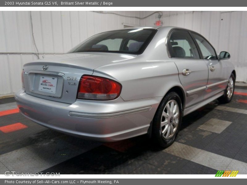 Brilliant Silver Metallic / Beige 2003 Hyundai Sonata GLS V6