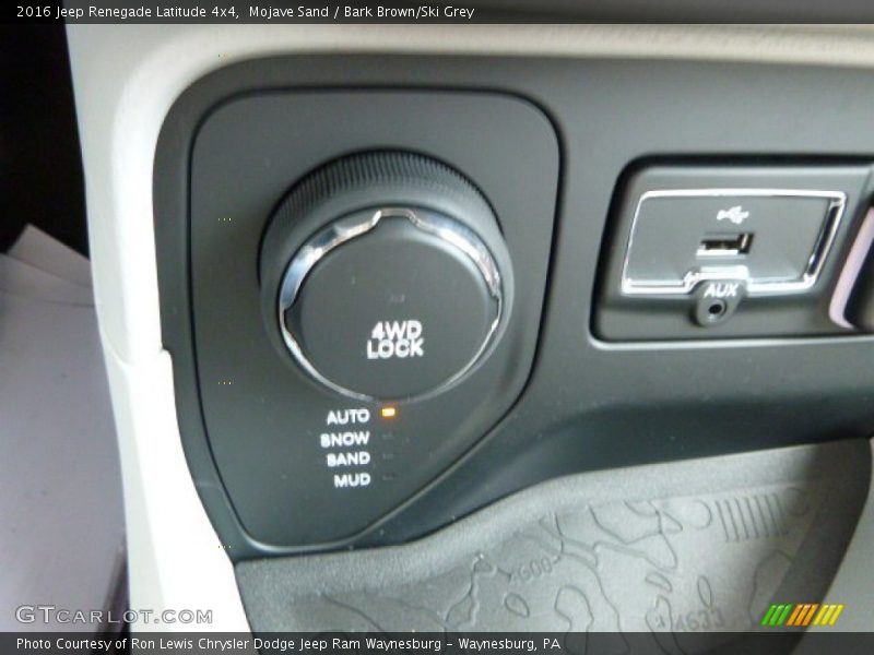 Mojave Sand / Bark Brown/Ski Grey 2016 Jeep Renegade Latitude 4x4
