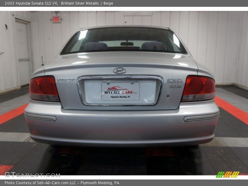 Brilliant Silver Metallic / Beige 2003 Hyundai Sonata GLS V6