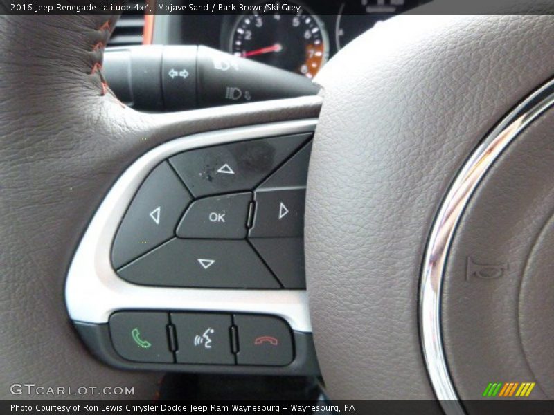 Mojave Sand / Bark Brown/Ski Grey 2016 Jeep Renegade Latitude 4x4