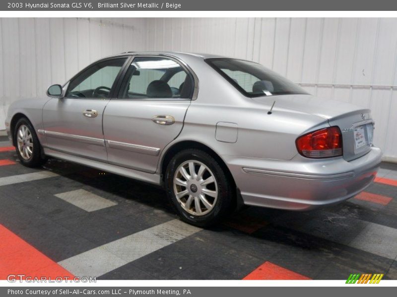 Brilliant Silver Metallic / Beige 2003 Hyundai Sonata GLS V6