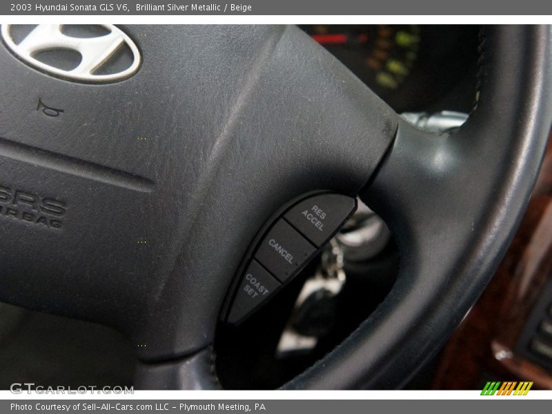 Brilliant Silver Metallic / Beige 2003 Hyundai Sonata GLS V6