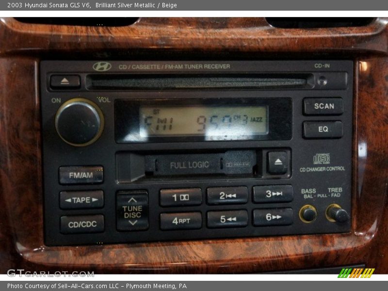 Brilliant Silver Metallic / Beige 2003 Hyundai Sonata GLS V6