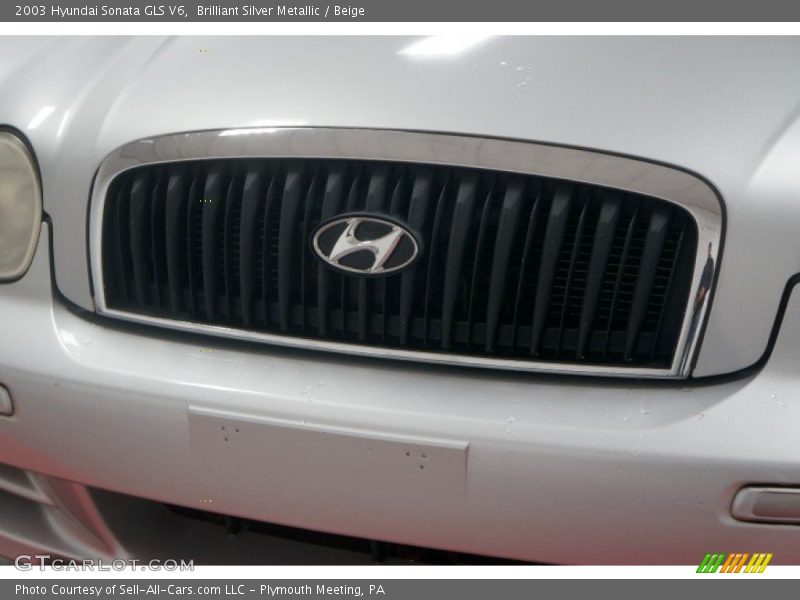 Brilliant Silver Metallic / Beige 2003 Hyundai Sonata GLS V6