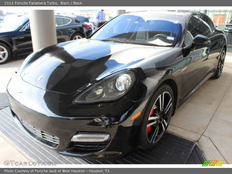 Black / Black 2013 Porsche Panamera Turbo