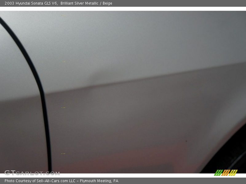 Brilliant Silver Metallic / Beige 2003 Hyundai Sonata GLS V6