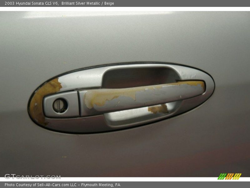 Brilliant Silver Metallic / Beige 2003 Hyundai Sonata GLS V6