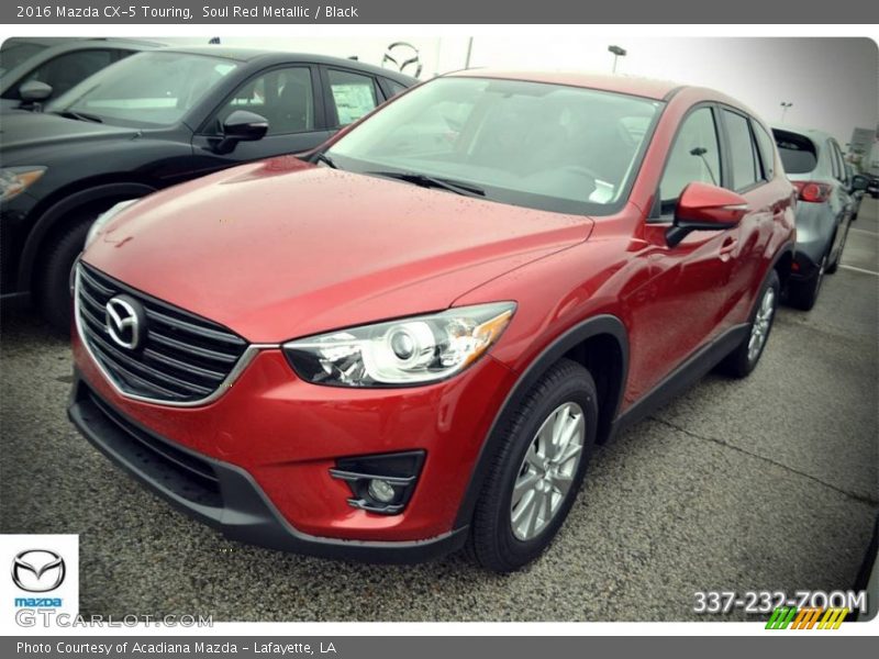 Soul Red Metallic / Black 2016 Mazda CX-5 Touring