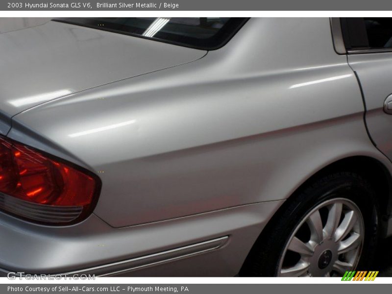 Brilliant Silver Metallic / Beige 2003 Hyundai Sonata GLS V6