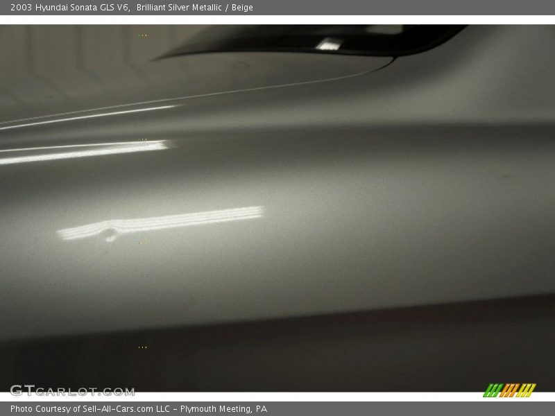 Brilliant Silver Metallic / Beige 2003 Hyundai Sonata GLS V6