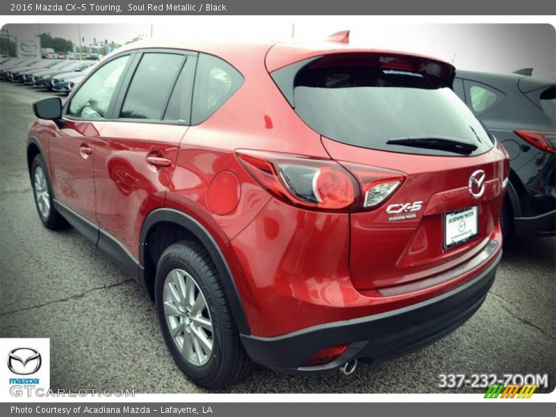 Soul Red Metallic / Black 2016 Mazda CX-5 Touring