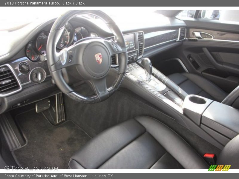Black Interior - 2013 Panamera Turbo 