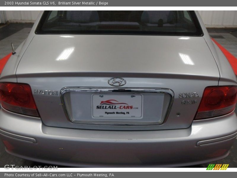 Brilliant Silver Metallic / Beige 2003 Hyundai Sonata GLS V6