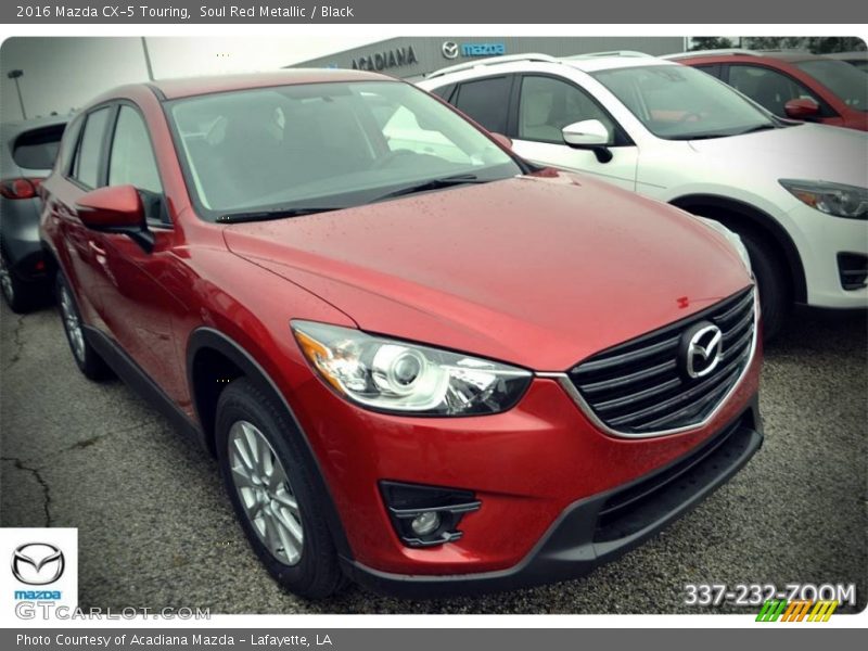 Soul Red Metallic / Black 2016 Mazda CX-5 Touring